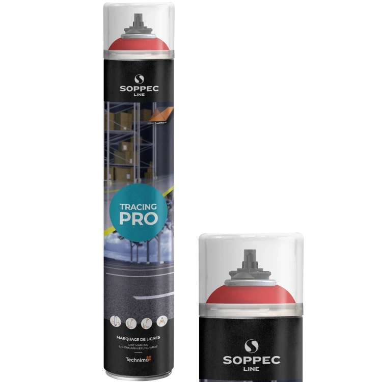 Farba marker czerwony Tracing Pro do znakowania linii 750ml Soppec 152004