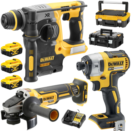 DEWALT DCK305P3T Zestaw 3 elektronarzędzi 18V + 3x 5.0Ah + 2x TSTAK