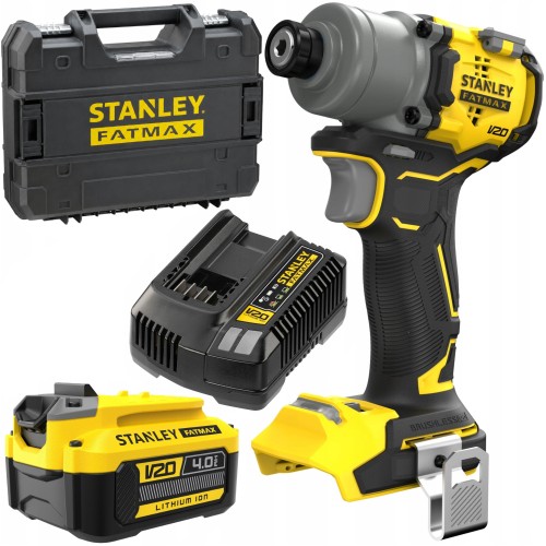 STANLEY V20 Zakrętarka udarowa 203Nm 18V Akumulator 4,0Ah Ładowarka 4A Walizka SFMCF830M1T