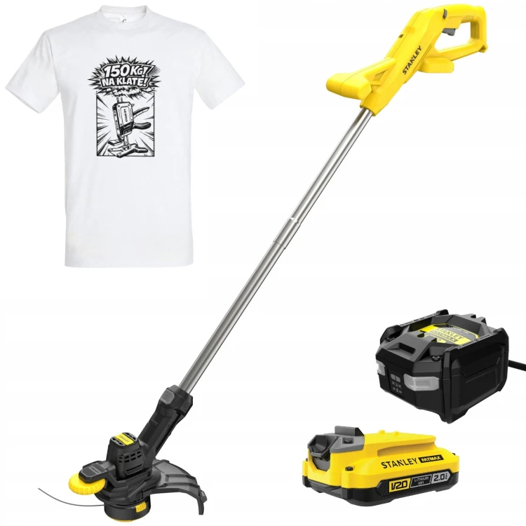 Podkaszarka żyłkowa Stanley SFMCST925M1 18V 2,0Ah + T-shirt