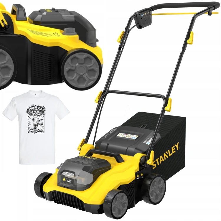 Wertykulator akumulatorowy 38cm 2x 18V Body Stanley V20 SCOEP3801N + GRATIS Koszulka