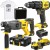 Młotowiertarka 2x4.0Ah ładowarka STANLEY SFMCH900M22 + wkrętarka SFMCD715B + GRATIS Koszulka