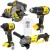 Zestaw 4 elektronarzędzi akumulatorowych 18V Body Stanley Fatmax V20 SFMCK459 + GRATIS Koszulka