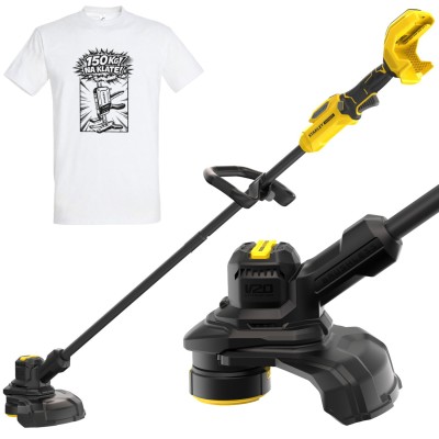 Podkaszarka żyłkowa akumulatorowa 18V Seria V20 28cm lub 33cm body Stanley SFMSTB930B + T-shirt
