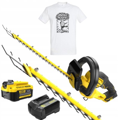 STANLEY SFMCHT855M1 Nożyce do żywopłotu 18V V20 + aku 4A.0h, ładowarka + t-shirt