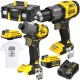 STANLEY Zestaw 18V wkrętarka SFMCD726 + zakrętarka SFMCF830 + 2x aku, kufer + GRATIS Koszulka
