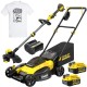 STANLEY SFMCMW2651M Kosiarka 18V V20 2x4Ah + podkaszarka Stanley SFMCSTB933B + GRATIS Koszulka