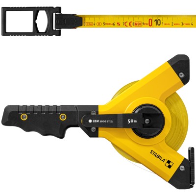 Taśma miernicza ramowa 50m STABILA LBM 1000 STEEL stalowa skala metryczna