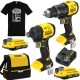 STANLEY Zestaw 18V wkrętarka SFMCD716 + zakrętarka SFMCF811 + 2x2Ah, torba + GRATIS Koszulka