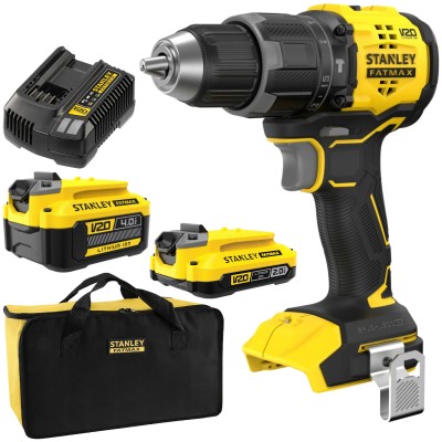 STANLEY SFMCD716 Akumulatorowa wiertarko-wkrętarka udarowa 18V 2Ah + 4Ah