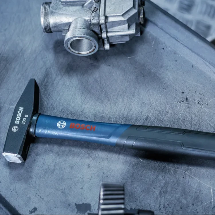 Zastosowanie młotka ślusarskiego BOSCH 300g stal węglowa trzonek włókno szklane