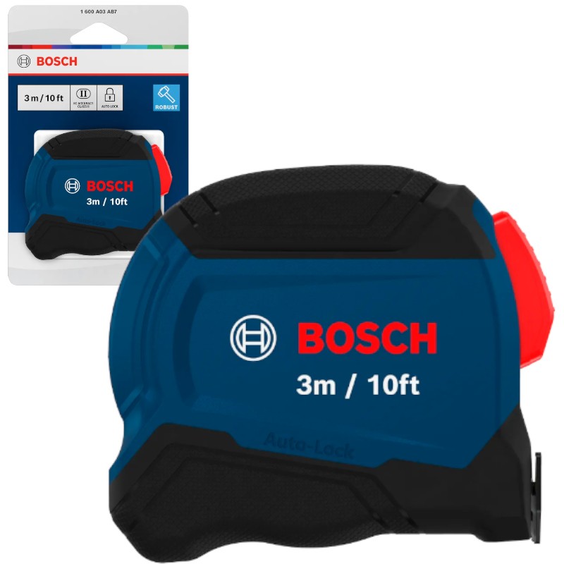 Taśma miernicza BOSCH 3m 19mm obudowa Softgrip miara zwijana 1600A03AB7