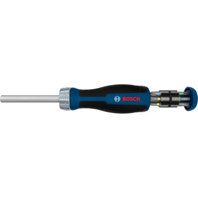 Wkrętak z grzechotką + 12 bitów Bosch 1600A039PK
