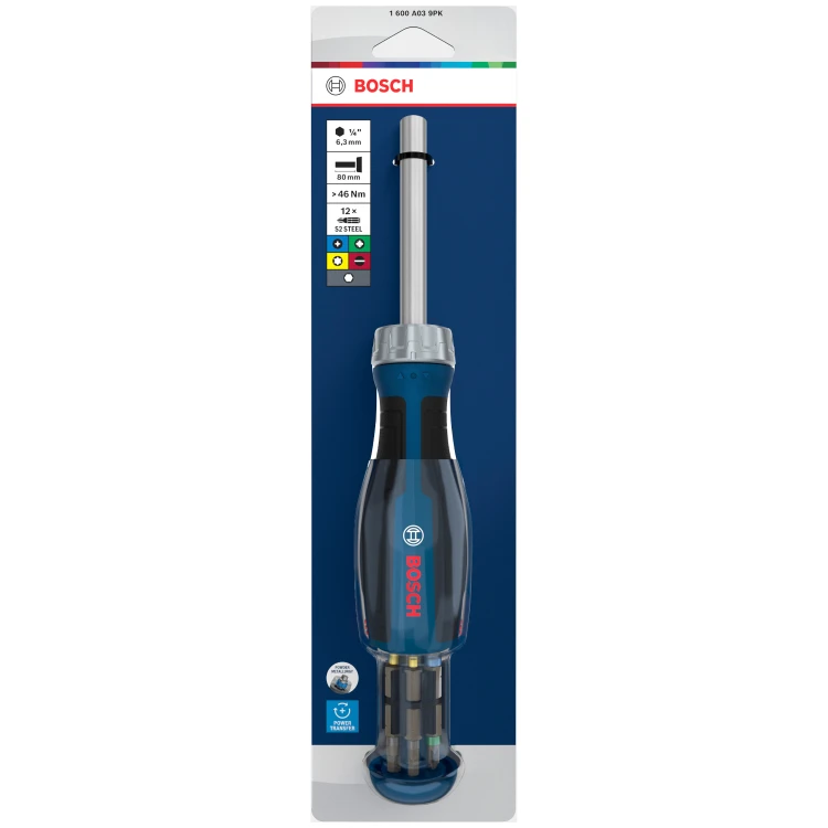 Wkrętak + 12 bitów Bosch 1600A039PK