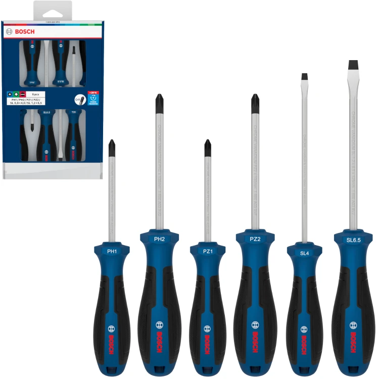 Zestaw wkrętaków PH/PZ/SL 6szt. Bosch PRO 1600A039PH