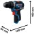 Wiertarko wkrętarka Bosch PRO GSB12V-32 - wymiary