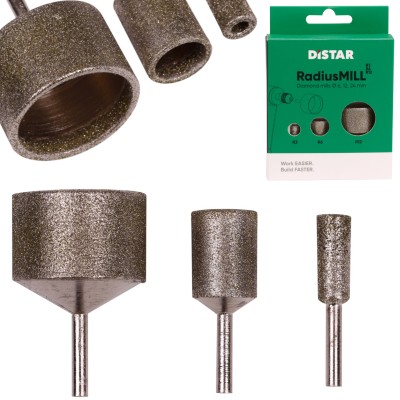 Zestaw frezów diamentowych R3, R6, R12 RadiusMILL DISTAR 81419031135