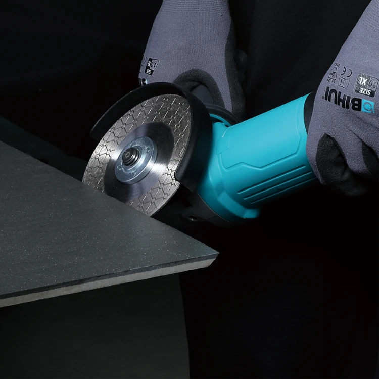 Zastosowanie tarczy diamentowej do ukosowania 45° BIHUI B-EDGE 125mm szlifowanie DPE125