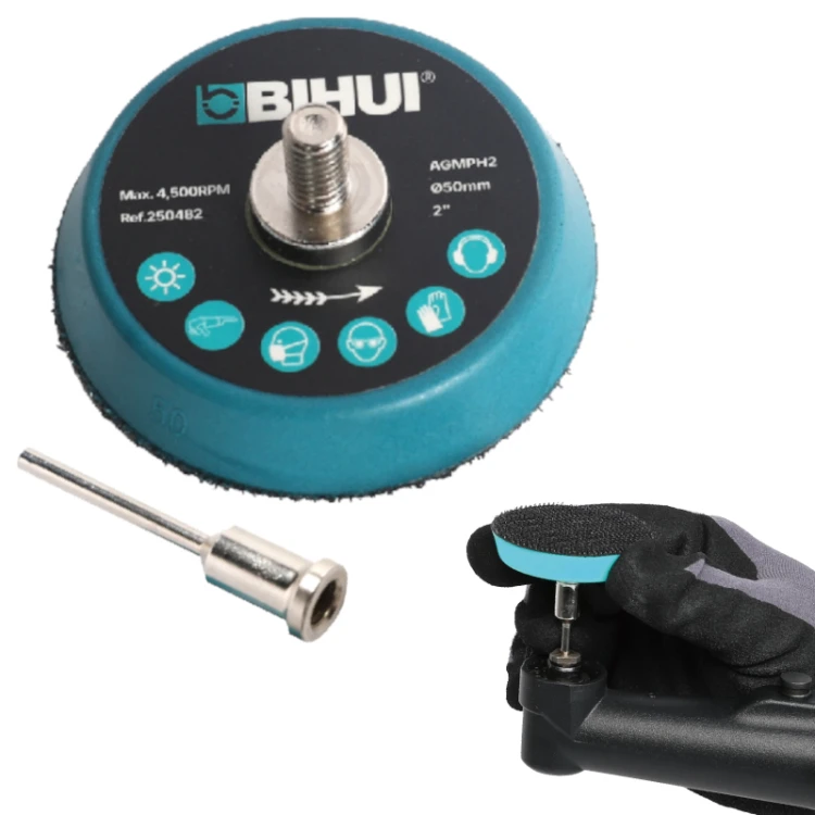Dysk z rzepem pad polerski BIHUI 50mm uchwyt adapter szlifierki AGMPH2