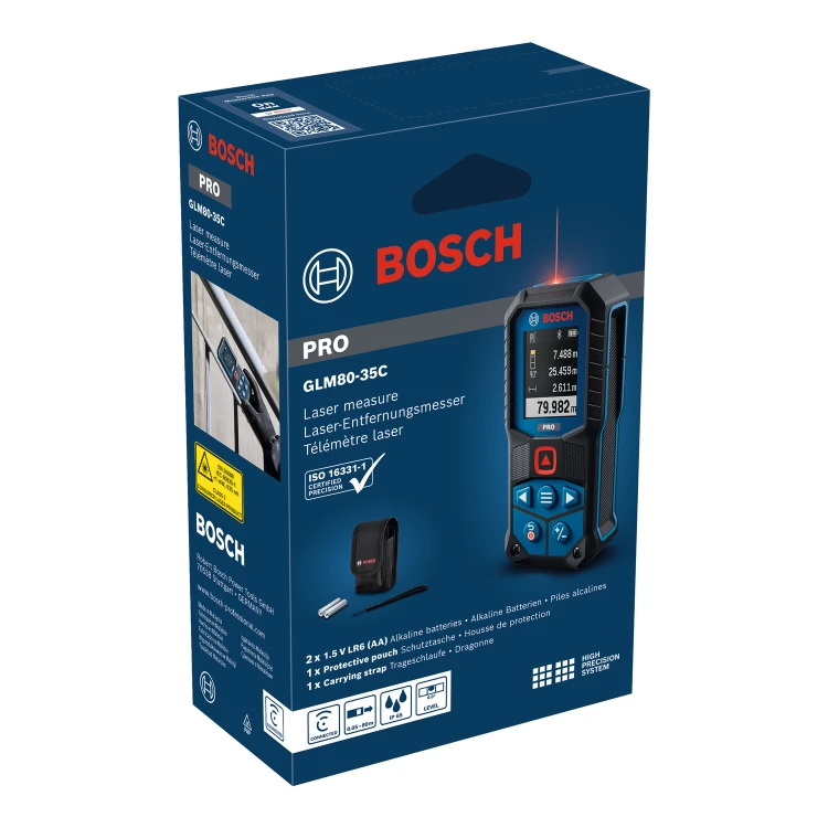 Dalmierz 80m Bosch GLM80-35C Opakowanie