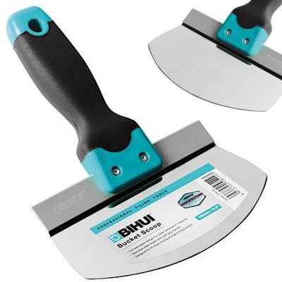 BIHUI Szpachelka do wiadra półokrągła 165mm ze stali nierdzewnej PTK165