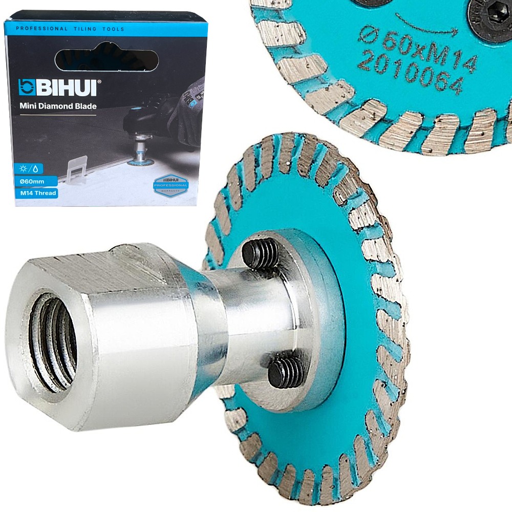 BIHUI Tarcza diamentowa 60mm M14 do podcinania płytek kamienia DCW60