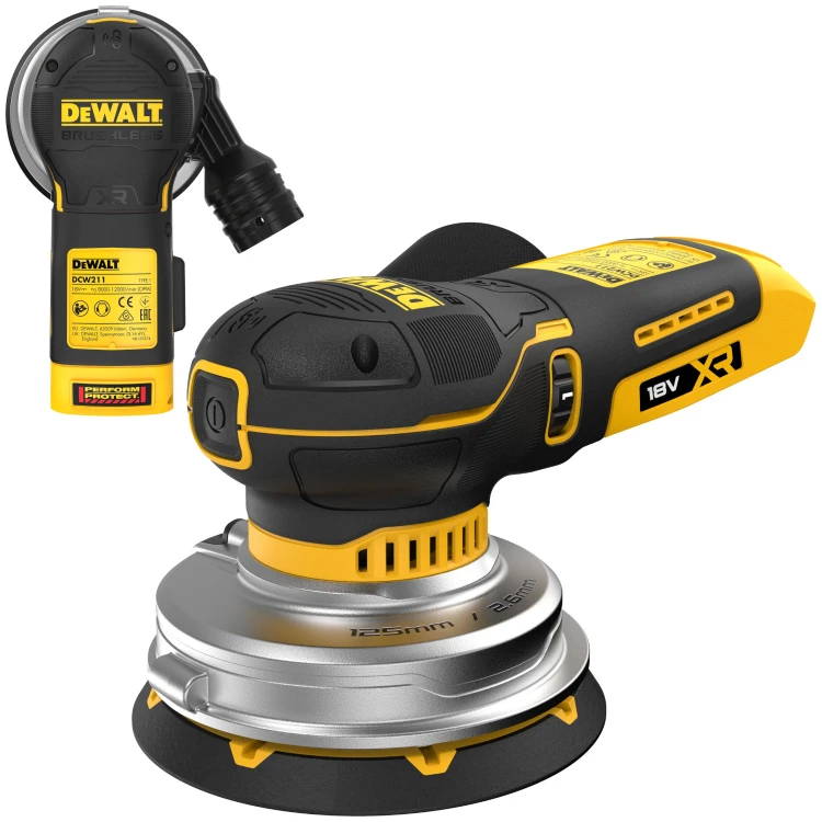 DEWALT DCW211N Szlifierka mimośrodowa 18V XR 125mm /body/
