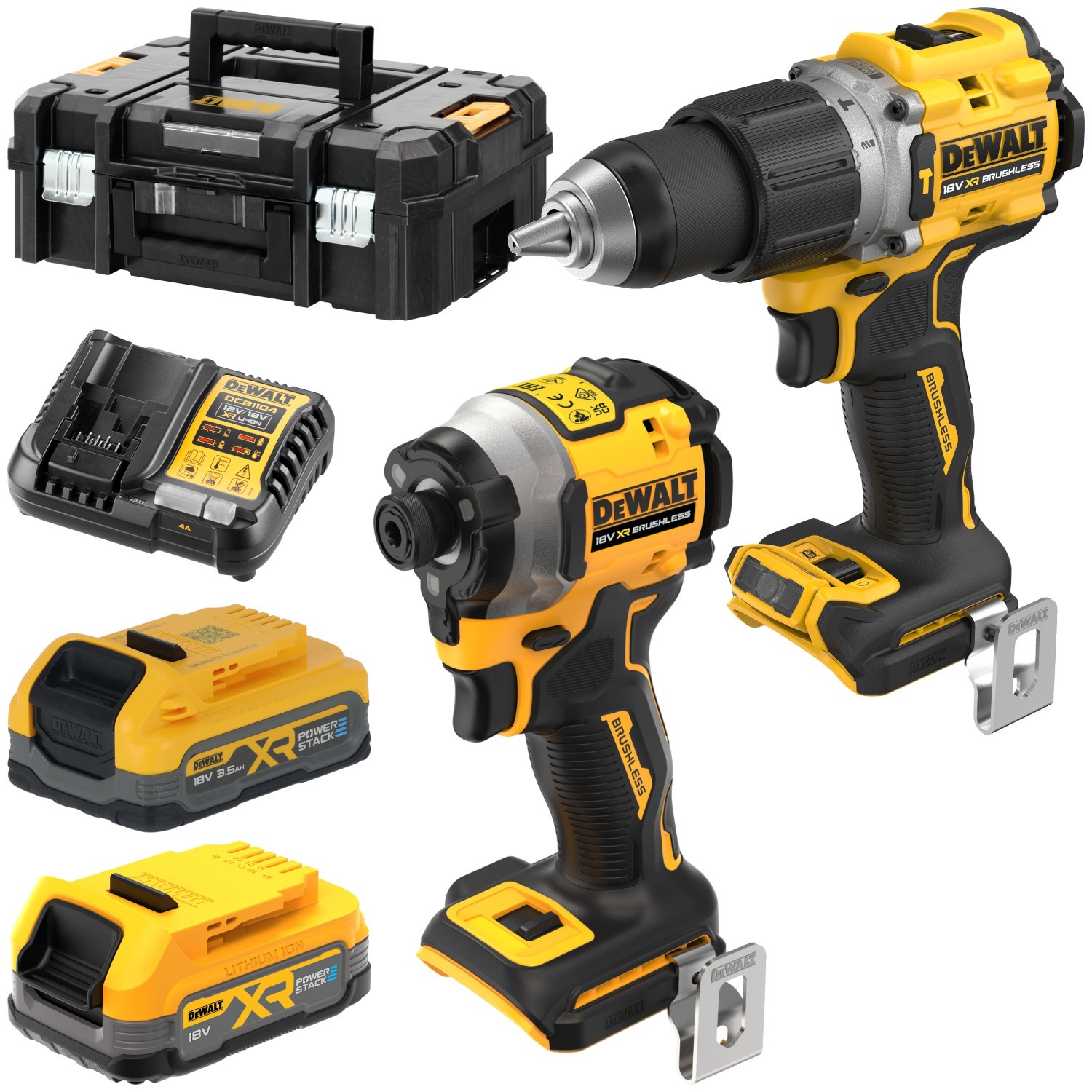 Zestaw 18V Wkrętarka DCD805 + Zakrętarka DCF850 + 2x aku Dewalt DCK2050EST