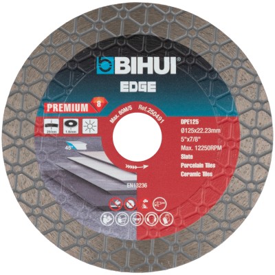 Tarcza diamentowa do ukosowania 45° BIHUI B-EDGE 125mm szlifowanie DPE125