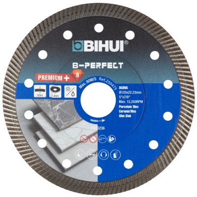 Tarcza diamentowa do gresu płytek BIHUI B-PERFECT 125mm 1,4mm DCBN5