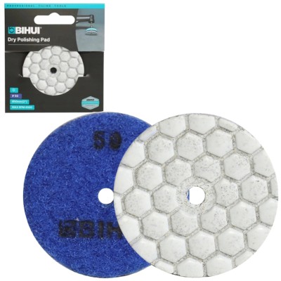 Pad polerski diamentowy na sucho 50mm P50 rzep BIHUI gres AGMPD1 Miniaturka