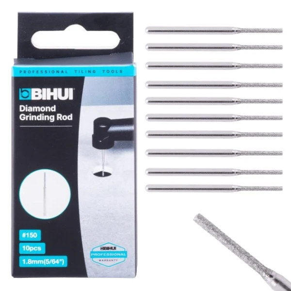 Mini wiertła diamentowe 1.8mm do gresu ceramiki BIHUI 10 szt AGMGS18