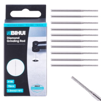 Mini wiertła diamentowe 1.5mm do gresu ceramiki BIHUI 10 szt AGMGS15