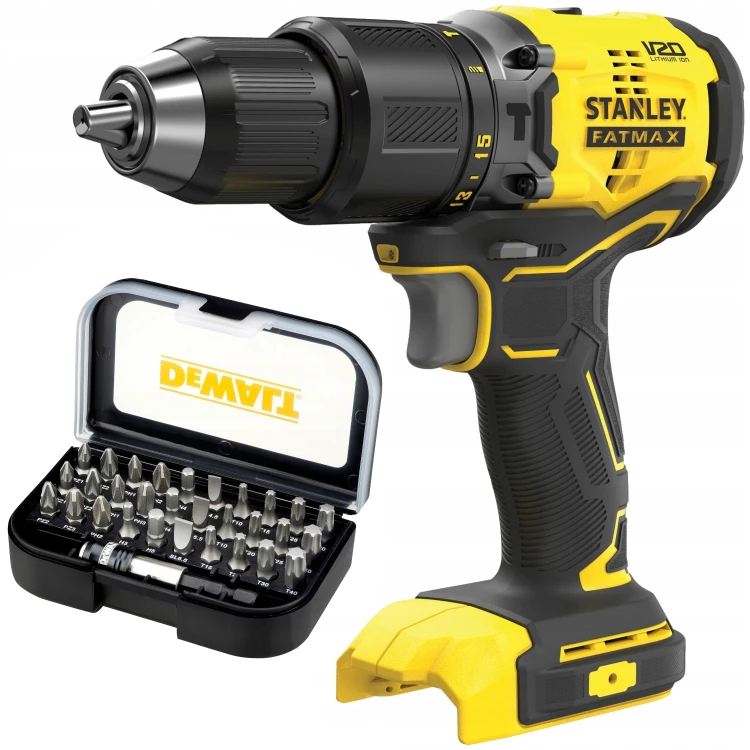 STANLEY Wiertarko Wkrętarka udarowa 18V 60Nm SFMCD715 body + bity 31el.