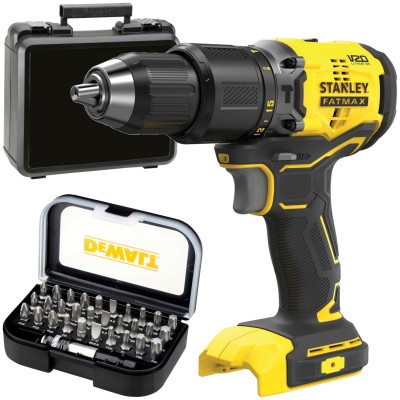STANLEY Wiertarko Wkrętarka udarowa 18V 60Nm SFMCD715 body, kufer + bity 31el.