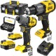 STANLEY Zestaw 18V wkrętarka SFMCD726 + zakrętarka SFMCF830 + 2x aku, kufer + Bity 31el.
