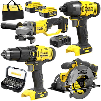STANLEY SFMCK469M2 Zestaw elektronarzędzi 18V FatMax V20 + Bity 31el.