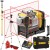 Laser liniowo-krzyżowy 3x360 czerwony 12V Dewalt DCE089D1R + Statyw, Tyczka
