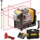Laser liniowo-krzyżowy 3x360 czerwony 12V Dewalt DCE089D1R + Tyczka