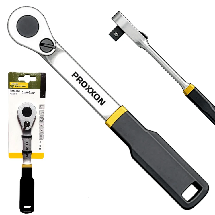 PROXXON 23195 Grzechotka z płaską główką oraz trzonkiem SlimLine 1/2"