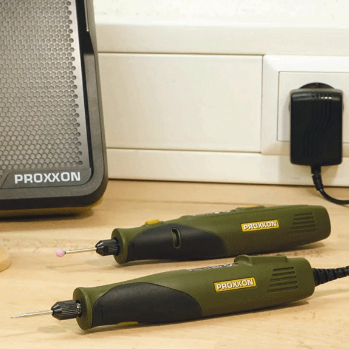 Zastosowanie akumulatorowego zestawu grawerskiego PROXXON GG/A USB-C 28640 szkło ceramika