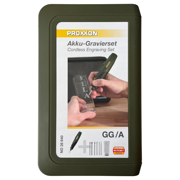 Akumulatorowy zestaw grawerski GG/A USB-C 28640 szkło ceramika