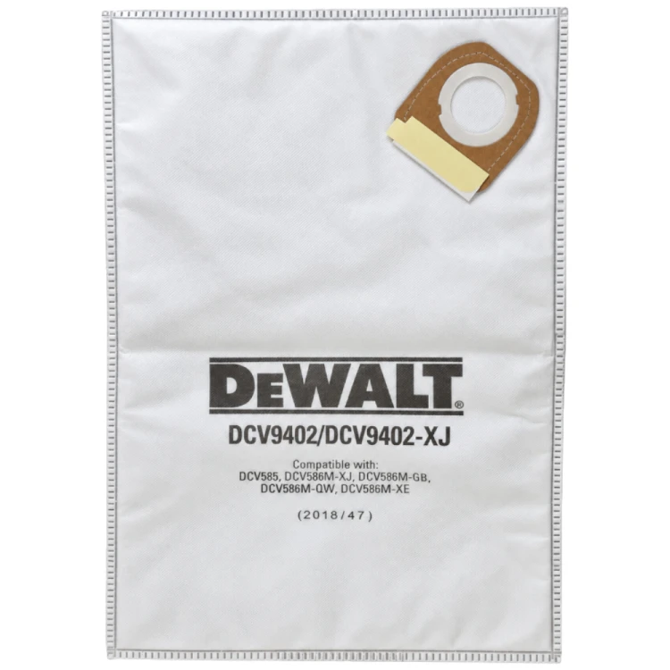 Oryginalne worki DeWALT DCV9402 do DCV586M 5 szt