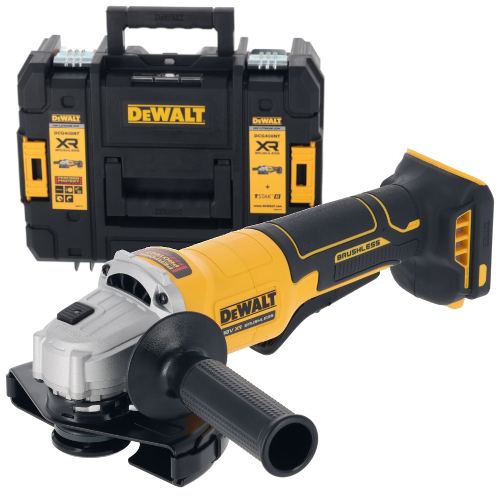 Szlifierka kątowa 125mm 18V DeWALT DCG408NT bezszczotkowa + walizka TSTAK