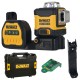 Laser wieloliniowy 3x360 zielony 18V DeWALT DCE089NG18 TSTAK tarcza uchwyt