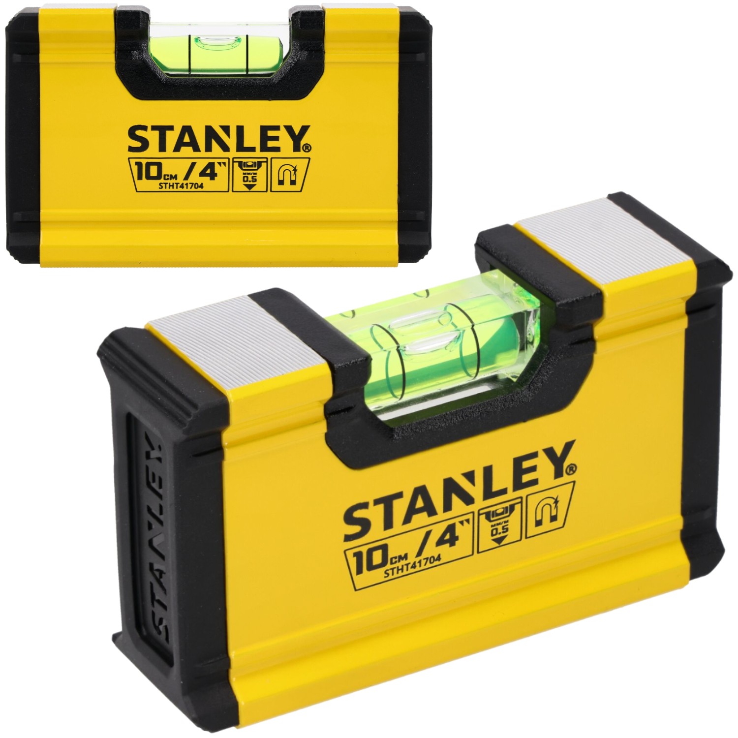 Poziomica kieszonkowa magnetyczna 10cm aluminiowa klips STANLEY STHT41704-0