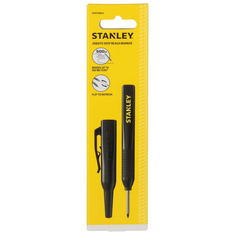 Marker do głębokich otworów czarny STANLEY STHT47003-0 Opakowanie