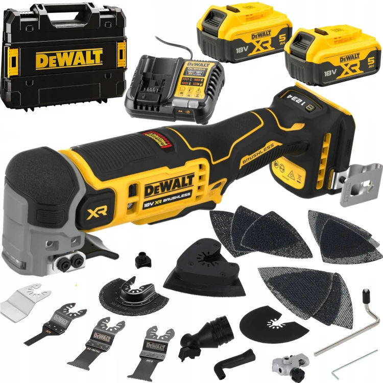 DeWALT Akumulatorowe narzędzie wielofunkcyjne 18V DCS359NT 2x5Ah Ładowarka Walizka