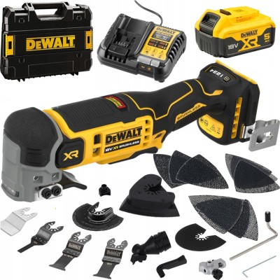 DeWALT Akumulatorowe narzędzie wielofunkcyjne 18V DCS359NT 1x5Ah Ładowarka Walizka