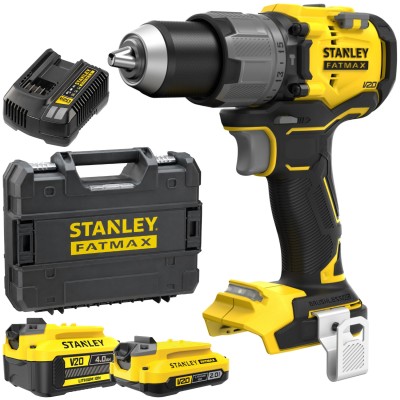 Wiertarko-wkrętarka udarowa 18V 80Nm 1x 2Ah 1x 4Ah Stanley V20 SFMCD726MDT